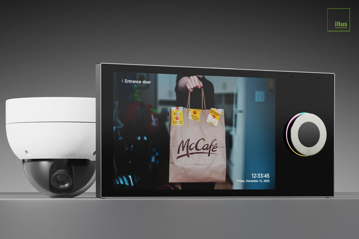 Large IPS Touch Display with Elegant Knob Design