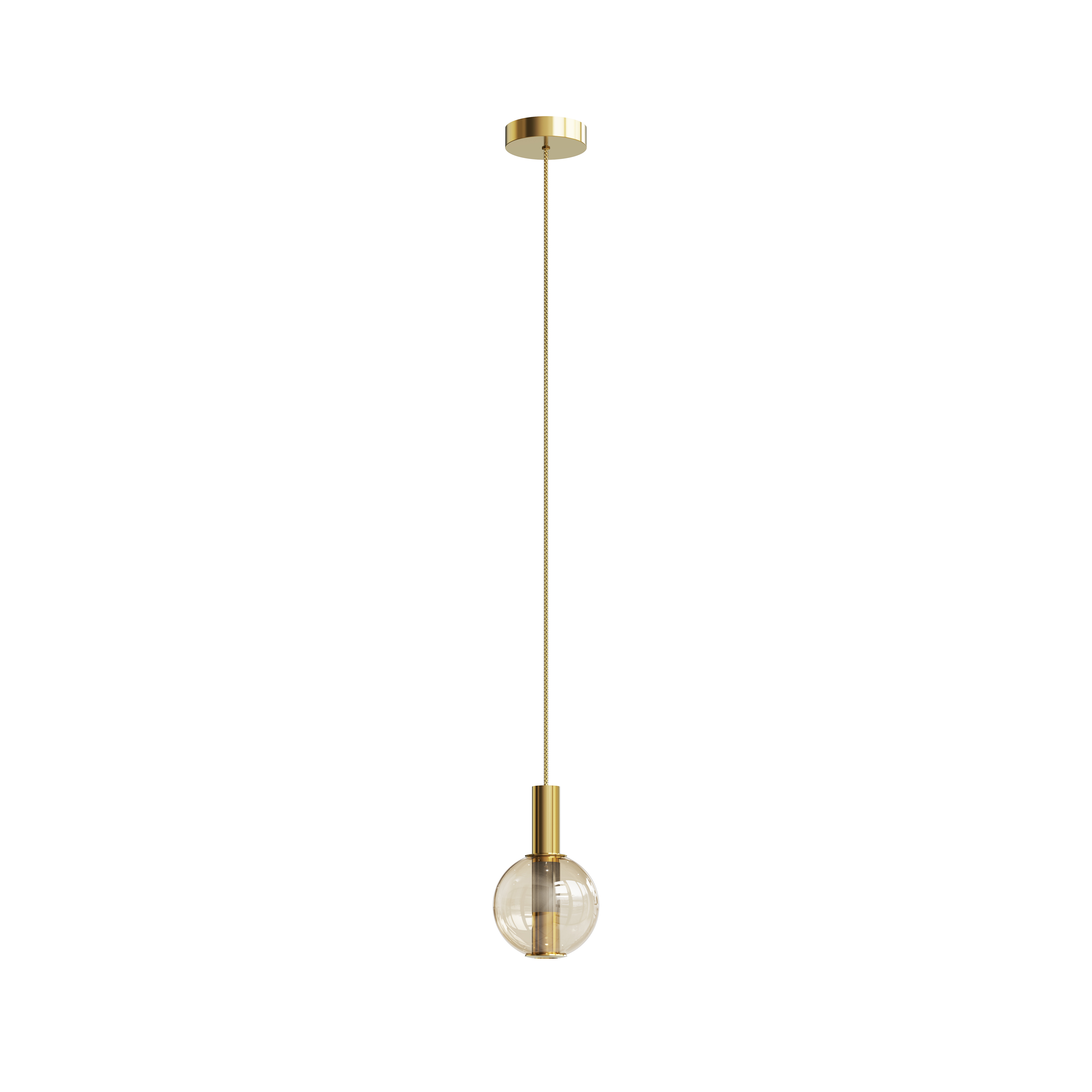 5W / D150*H1500 / Brass+Amber