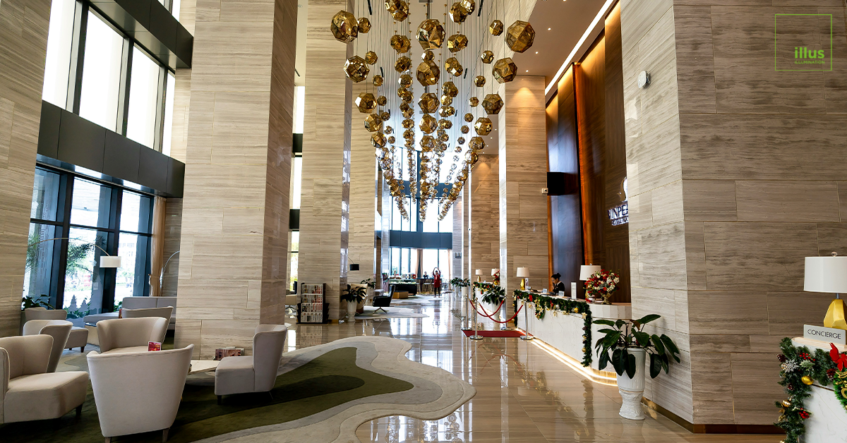 hotel lobby