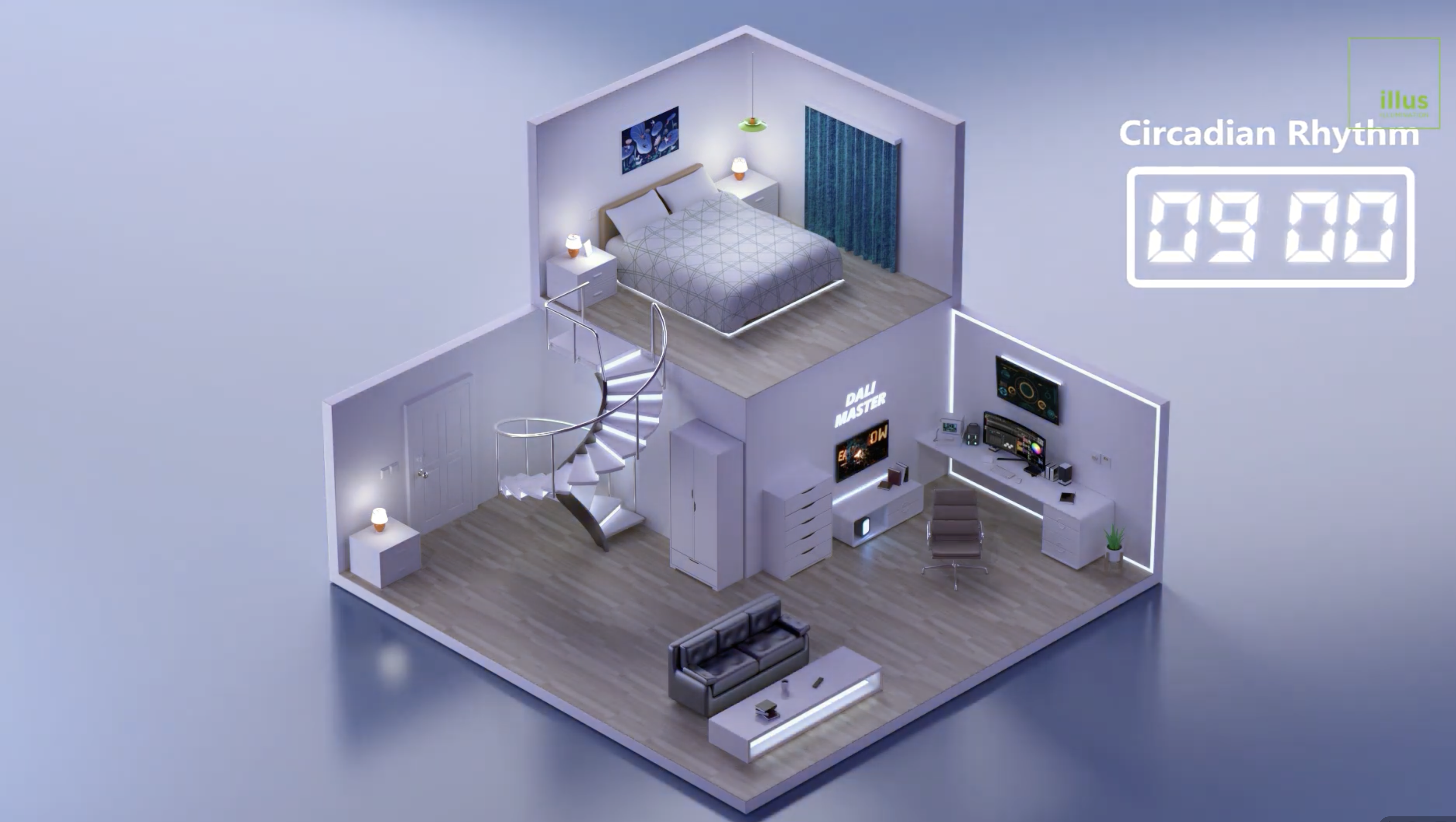 DALI-2 rotary dimmer providing tactile feedback for smart lighting